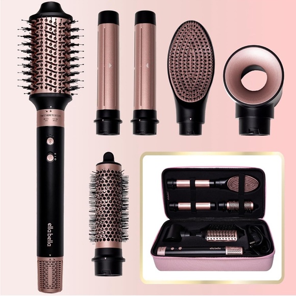 Ella Bella Hair Styling Set - Black and Rose Gold - Picture 1 of 4